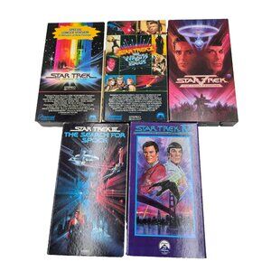 Star Trek VHS Movie Lot The Motion Picture Wrath Of Khan Final Frontier Search